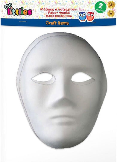 Carnavalista Kunsthandwerkliche Maske in Weißer Farbe