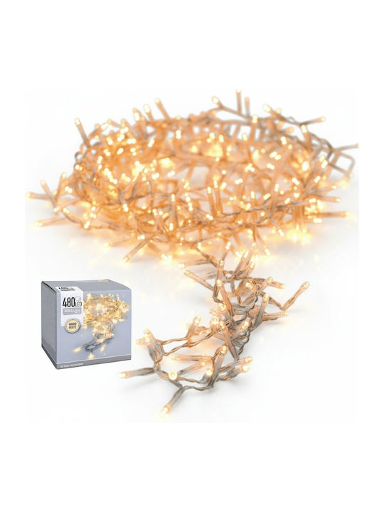Christmas Lights 36m 480 LED Warm White Tra Wire
