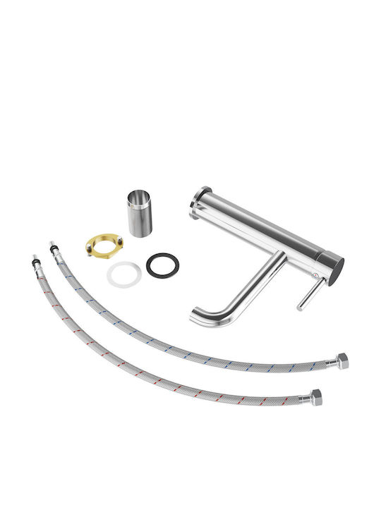Granitan Retro Waschbeckenarmatur Silber