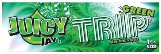 Juicy Jays Green Trip Foițe de Țigări Rulate 1+1/4 32 foi 1buc
