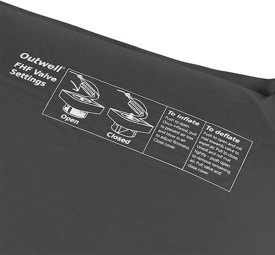 Outwell Saltea De Camping Auto-umflabilă Single Neagră