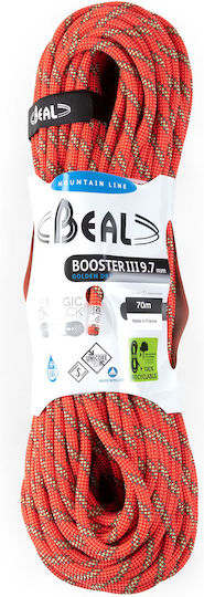 Beal Σχοινί Kletterseil mit Länge 70m Orange
