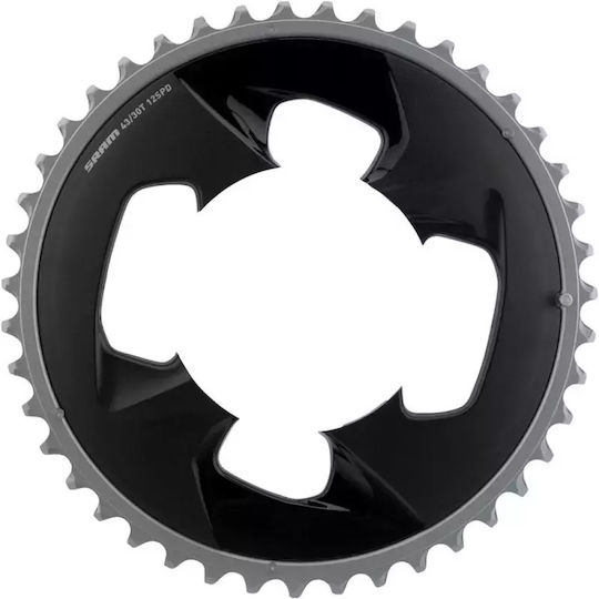 Sram Road Chainring 43t 94bcd 2x12 Force Wide Polar Grey Cover Plate