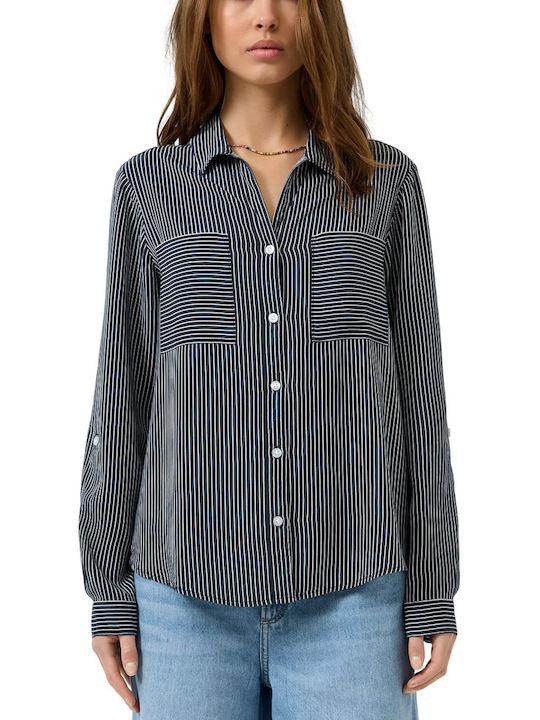 Long Sleeve Women's Shirt Navy Blue