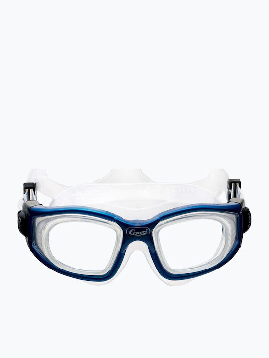 CressiSub Galileo Swimming Goggles Adults with Anti-fog Lenses Blue