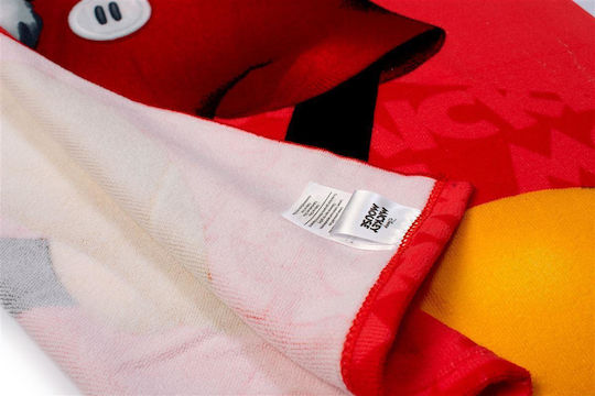 Schnelltrocknendes Strandtuch Disney Home Mickey 27 70x140 Rot 100% Mikrofaser