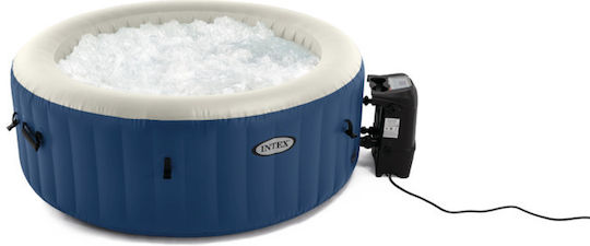 Intex SPA Bubble Massage Скръгъл Басейн 660л Надуваем с Хидромасаж 180x66см
