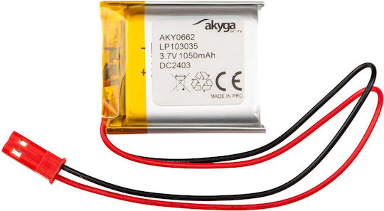 Akyga Baterie Li-Po 3.7V 1050mAh 1S pentru Vehicul RC 2 Bucăți