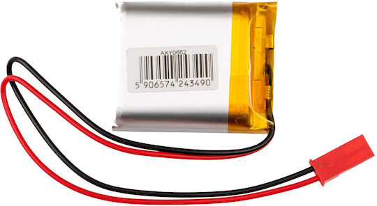 Akyga Baterie Li-Po 3.7V 1050mAh 1S pentru Vehicul RC 2 Bucăți