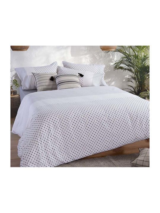 Nef-Nef Homeware Donter Bettlaken King Size mit Gummibettlaken 200x270cm Ecru (4 Stück)