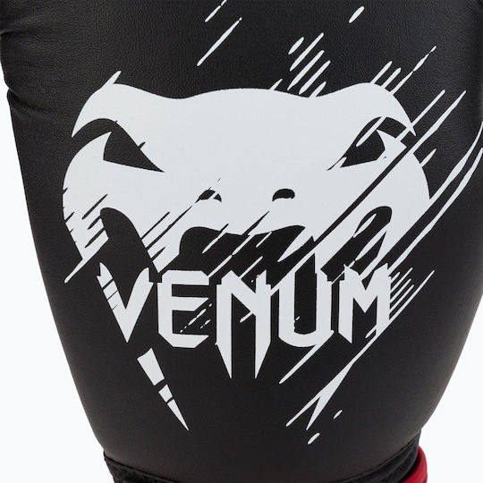 Venum Contender 02822 Παιδικά Γάντια Πυγμαχίας από Συνθετικό Δέρμα για Αγώνα Μαύρα