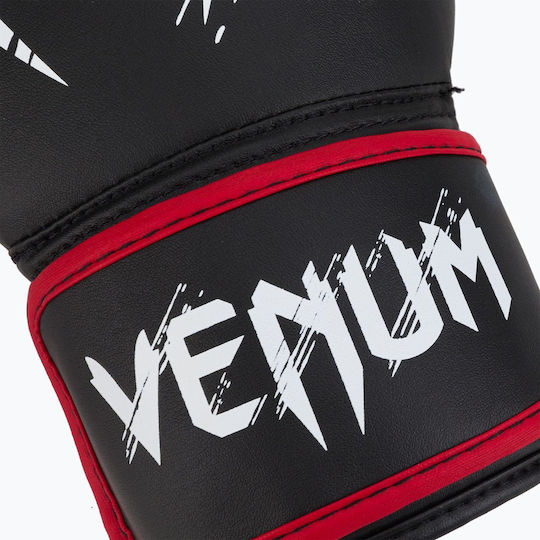 Venum Contender 02822 Παιδικά Γάντια Πυγμαχίας από Συνθετικό Δέρμα για Αγώνα Μαύρα