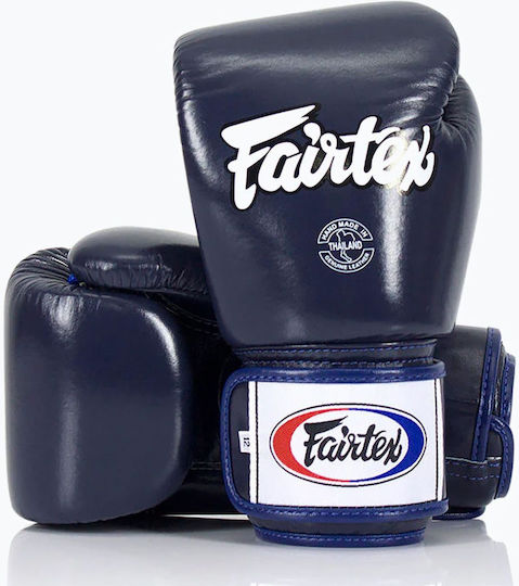 Fairtex Muay Thai Γάντια Πυγμαχίας Δερμάτινα για Αγώνα Μπλε