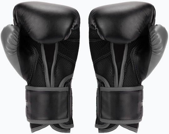 Everlast Powerlock 2 Γάντια Πυγμαχίας από Συνθετικό Δέρμα για Αγώνα Μαύρα