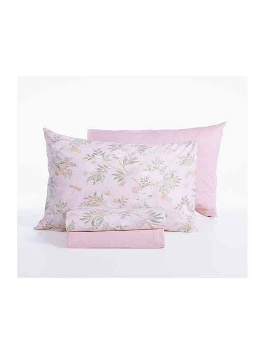 Nef-Nef Homeware Dreamel Подредба Чаршафи Единични 170x270см Розови 3 Бройки