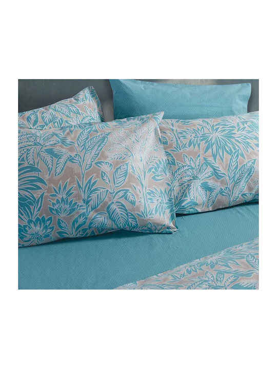 Nef-Nef Homeware Charisma Подредба Чаршафи King Size с Еластична Лента 240x270+35см Сини (4 Бройки)