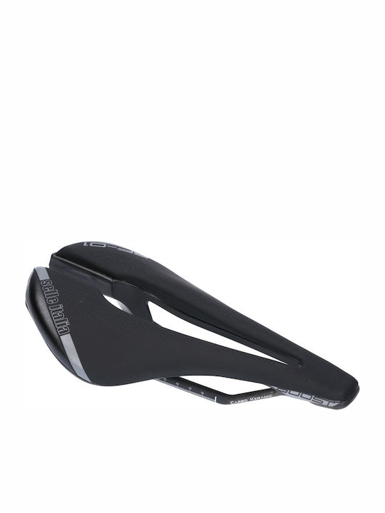 Selle Italia Boost Kit Carbonio Superflow S Σέλα Ποδηλάτου Carbon Μαύρη 250 x 130 mm