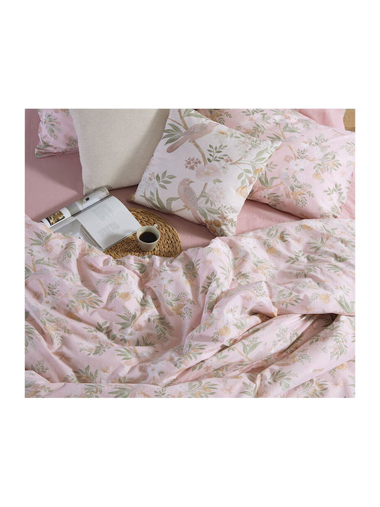 Nef-Nef Homeware Dreamel Bettlaken Super-Doppel mit Gummibettlaken 160x200+35cm Hellblau (4 Stück)