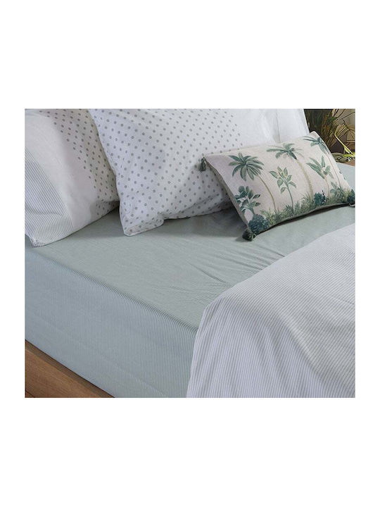 Nef-Nef Homeware Donter Bettlaken mit 2 Kopfkissenbezügen Super-Doppel mit Gummibettlaken 170x270+35cm Ecru (3 Stück)