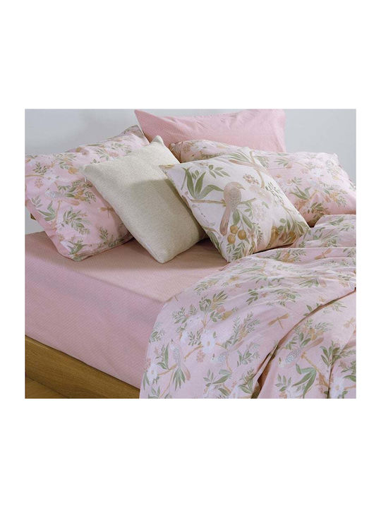Nef-Nef Homeware Dreamel Double Bed Sheets Set 200x270cm Blue (4pcs)