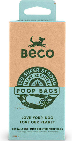 Beco Eco Friendly Σακούλες Υγιεινής Άρωμα Μέντας 8ρολά/120τμχ Μονόχρωμο