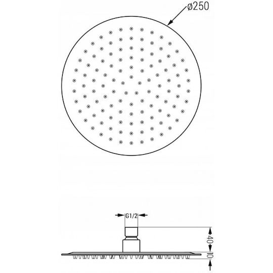 Mexen Showerhead with Extension Arm