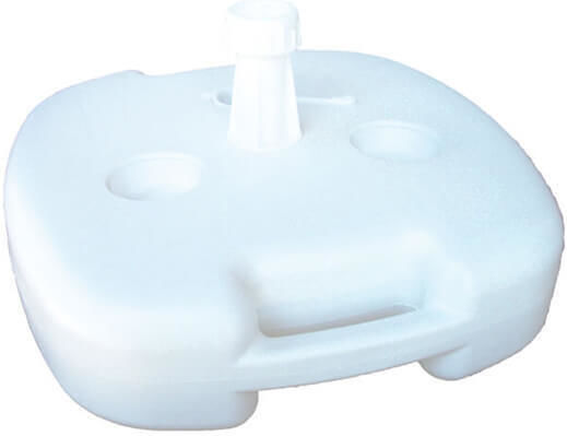 Summertiempo Umbrella Base Water - Sand Plastic 22lt Square White