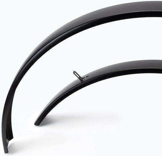 Bicycle Mudguard Edge Al 56 Black 28" Set