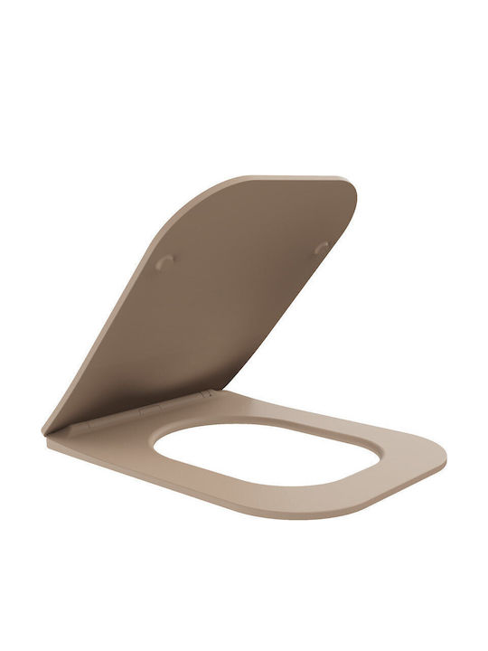 Mexen Toilet Seat Slim Soft Close Plastic Brown