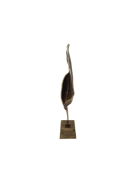 Artekko Tischdekoration Blatt Luxe aus Metallisch 35,5x14x78cm