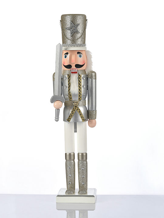 Aca Nutcracker de Crăciun Alb Înălțime 30cm.