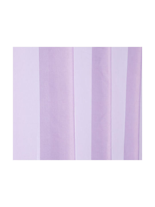 Nef-Nef Homeware Vertia Shower Curtain With Grommets 180x200cm Mauve