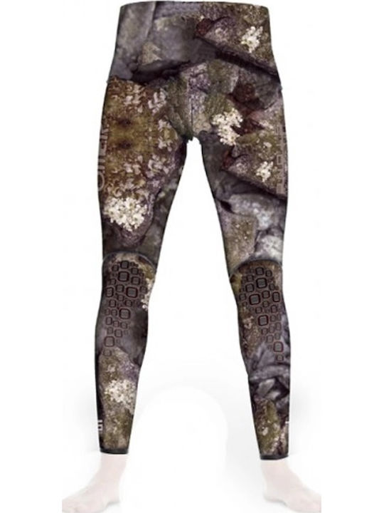Omer Holo Stone Wetsuit Trousers Shaved for Speargun Camouflage Brown 7mm