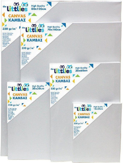 The Littlies Платно на рамка Бял Квадрат 30x30см. 320гр/кв.м 1бр