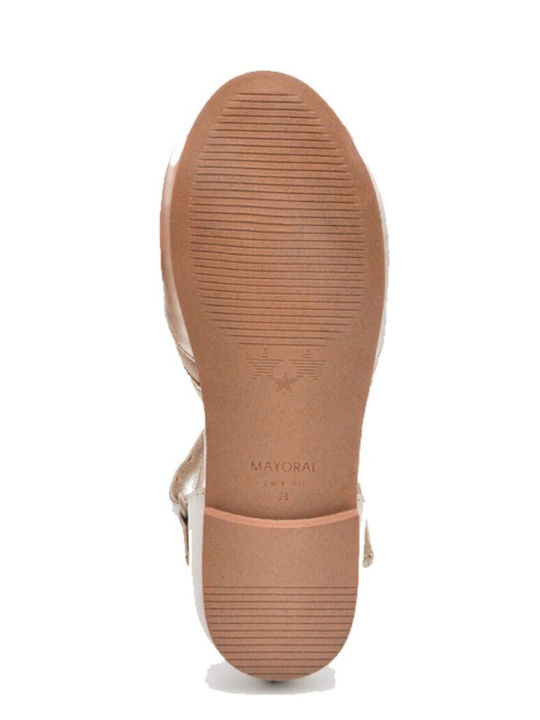 Kinder Pumps & Ballerinas mit Bügel- und Schleifenverschluss Leder Gold