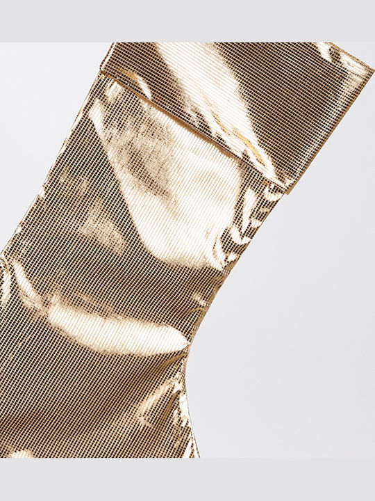 Christmas Decorative Fabric Gold Socks L49xW27cm