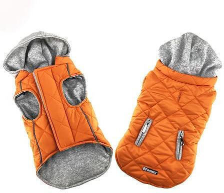 Pet Interest Sportive Blue Waterproof Dog Coat with Hood with 23cm Back Length 5208-S