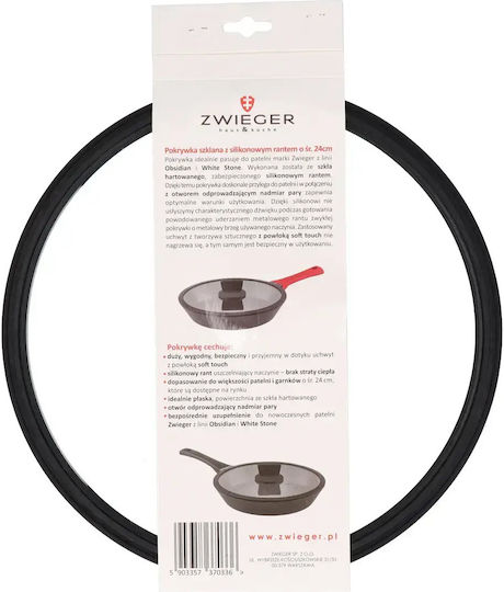 Zwieger Glas-Kochgeschirrdeckel Für Pan Und Topf 24cm