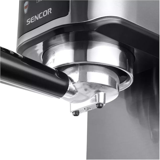 Sencor Mașină de Espresso 1350W Presiune 20bar pentru Cappuccino Argintie SES 4910SS