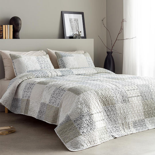 Vesta Home Κουβερλί Σετ Υπέρδιπλο Λευκό 220x230cm 3τμχ Vesta Home Κουβερλί Σετ Υπέρδιπλο Λευκό 220x230cm 3τμχ
