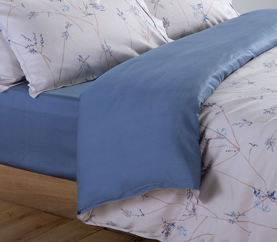 Nef-Nef Homeware Σετ Υπέρδιπλη 240x230cm Desirous Off White-blue