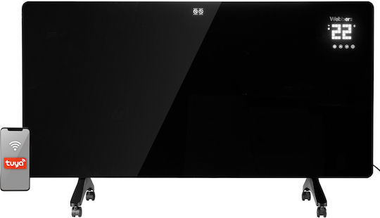 Webber Aura Igh720 Konvektorheizung Boden 720W mit elektronischem Thermostat Schwarz
