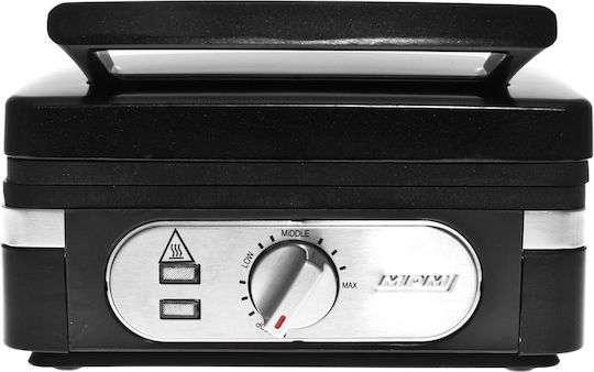 MPM Βαφλιέρα για Ορθογώνιες Βάφλες 2 Θέσεων 1400W