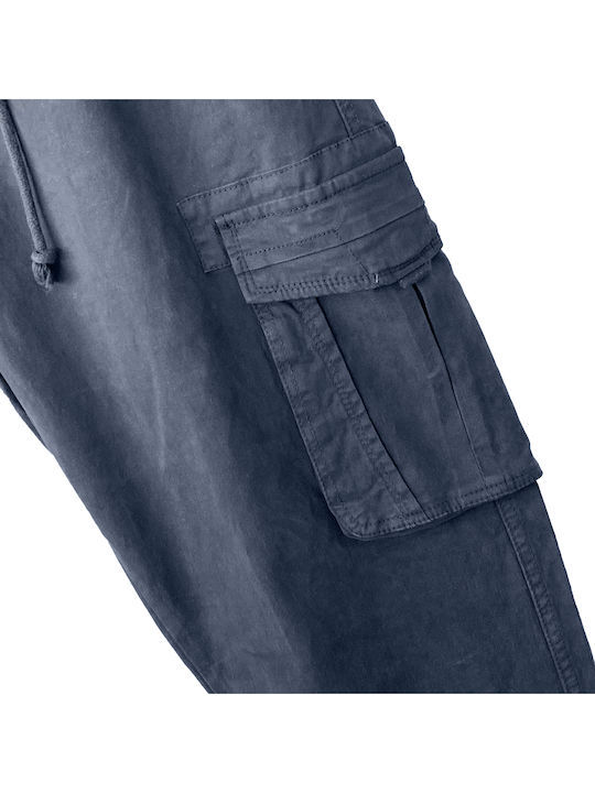 Cargo Elastic Blue Trousers