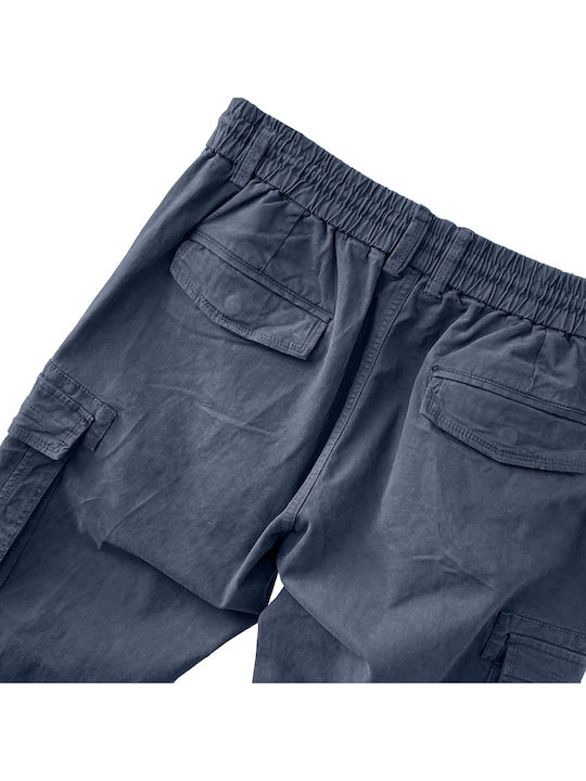 Cargo Elastic Blue Trousers