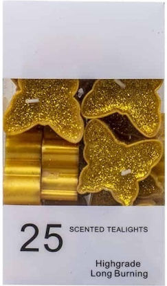 Teelichter Aromatisch in Gelber Farbe 25 Stück