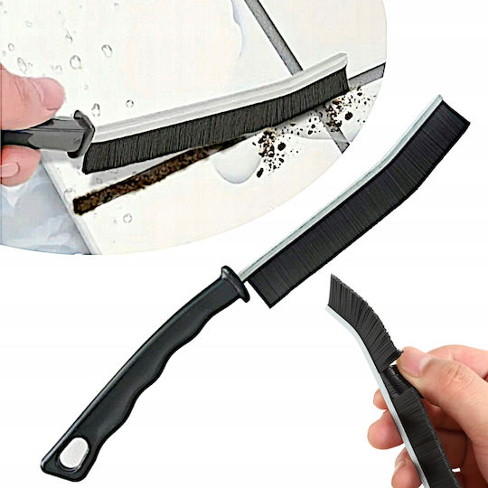 Brush Cleaning Dirt In Hard-to-reach Places Joints Plastic 23 X 2 Cm Black