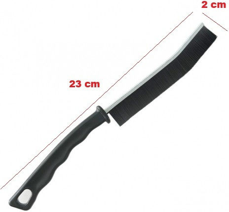 Brush Cleaning Dirt In Hard-to-reach Places Joints Plastic 23 X 2 Cm Black