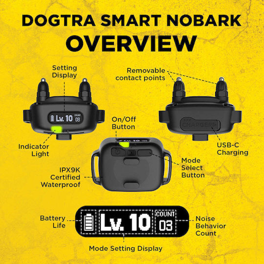 Dogtra Smart Nobark Electric Training Collar Anti-Barking