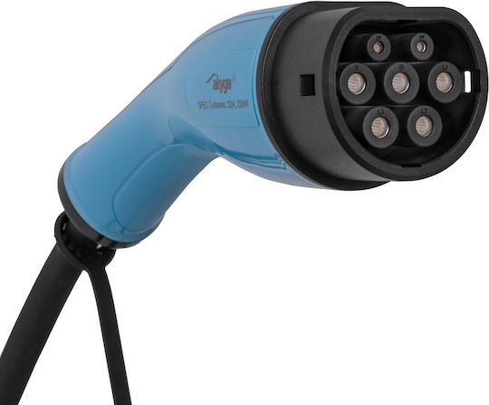 Akyga Φορητός Τριφασικός Σταθμός Φόρτισης 22kW με Ενσωματωμένο Καλώδιο Type 2 (AK-EC-22)